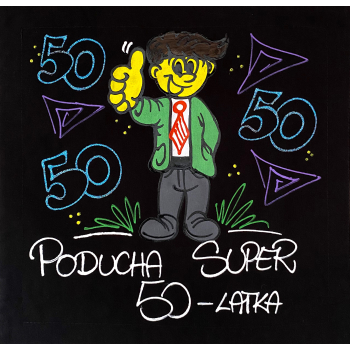 [Db16-50] Poduszka bawełniana Poducha Super 50 latka